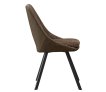 Interiax Dining Chair Ada Bouclé Sand Back PU Brown thumbnail