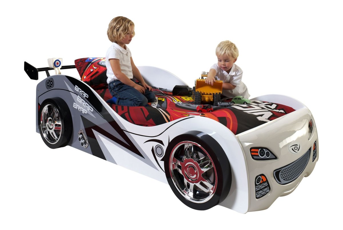 Brap Brap Autobed - Wit - Kinderbed